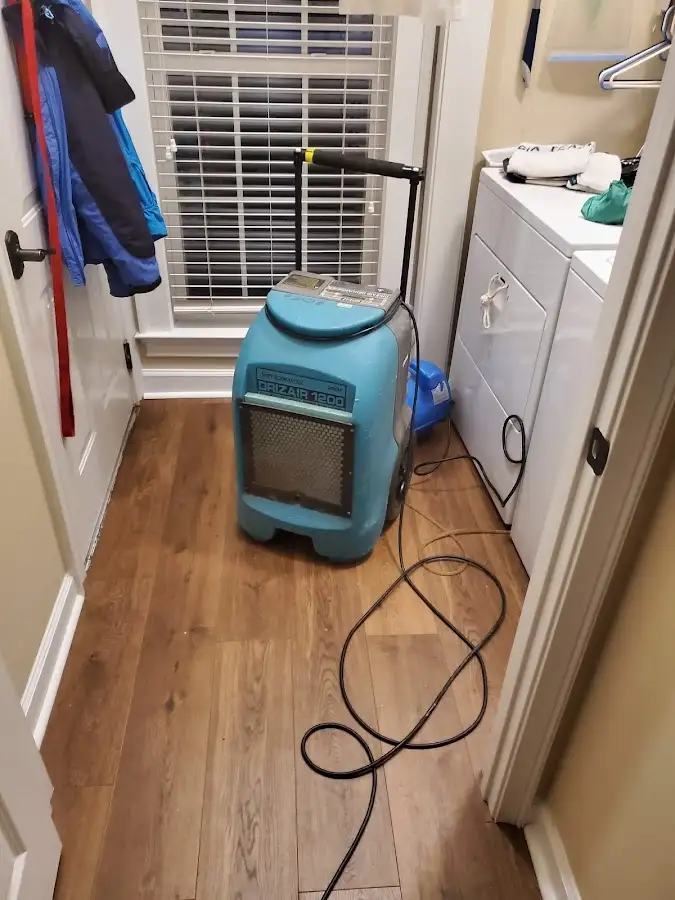 Commercial dehumidifier deployed for Flood Damage Cleanup in East Greenbush